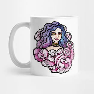 Pink Flower Goddess Mug